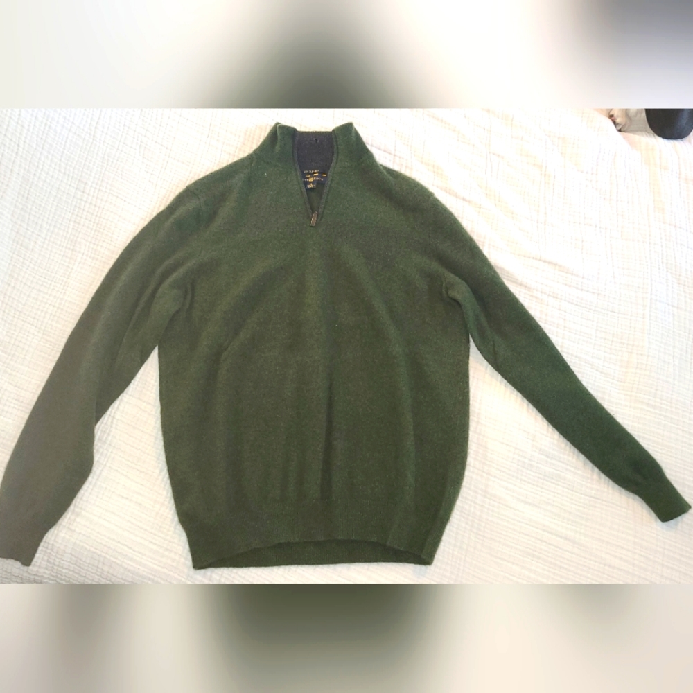 Club Room Cashmere, Men's slSweater, Green.